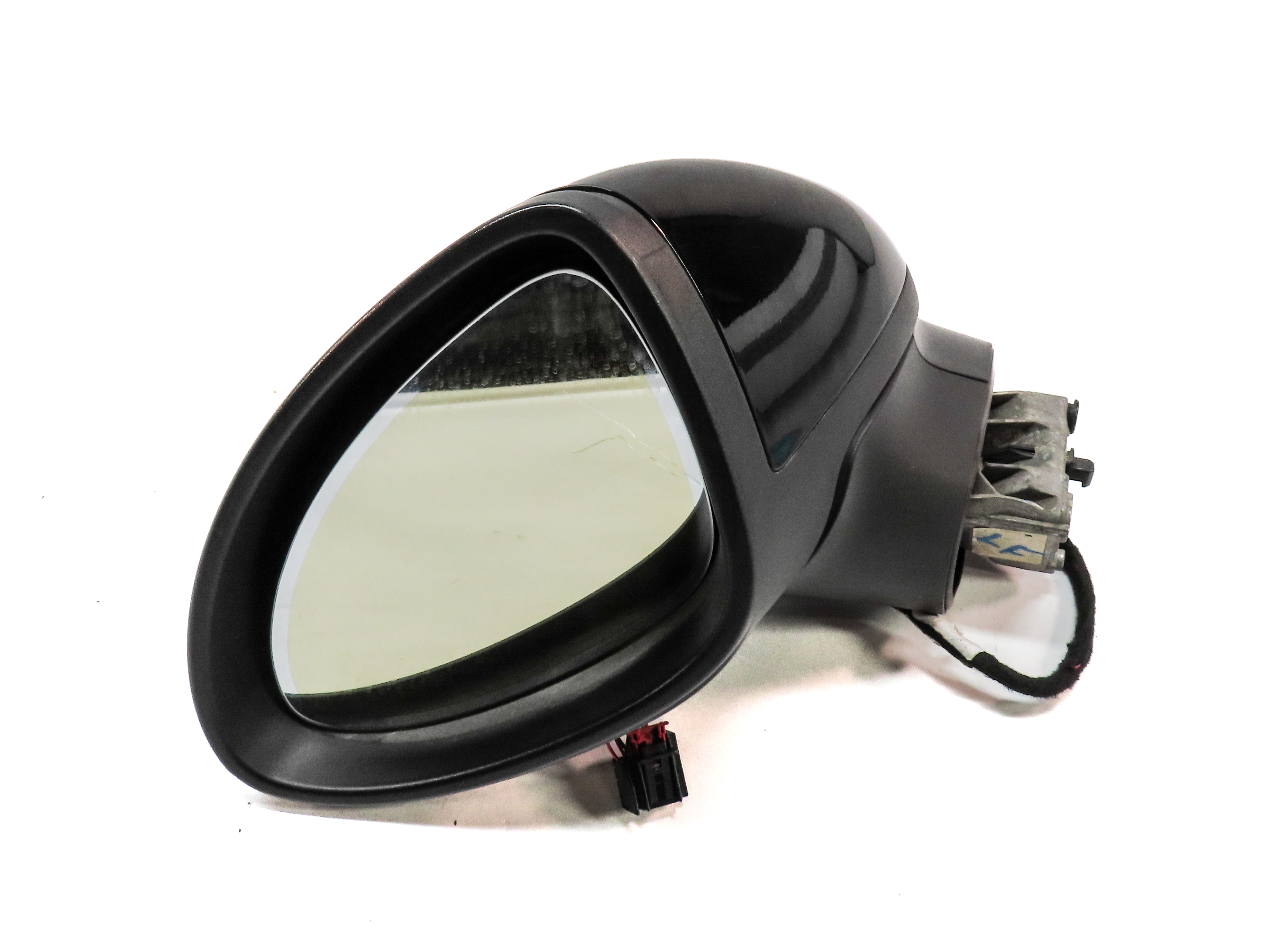 11-14 PORSCHE CAYENNE (958) LEFT PFOLD HEAT MEMORY AUTODIM DOOR MIRROR (Black) — exact item pictured